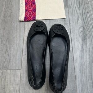 Tory Burch Black Reva Ballet Flats